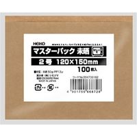 シモジマ マスターパック 2号 未晒PP 004738162 1セット(500枚:100枚×5袋)