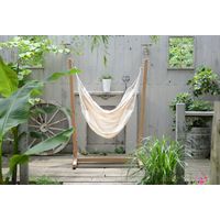 小澤工業 ウッドハンモックチェアスタンドセット/ラテ HHCS5149 1個（直送品）