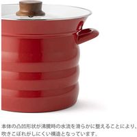 富士ホーロー 20cm パスタポット(バスケット付） ホワイト N-20P・W 1個（直送品）