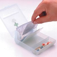 シンコハンガー くすり携帯 フラップケース ホワイト 17100 1セット(12個)（直送品）