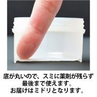軟膏容器　軟膏壺　軟膏ツボ　軟膏つぼケーエム化学 増量 丸底プラツボ24mL(緑) 1036033 1箱(100個入)