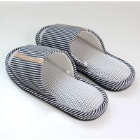 ストロング 1足 ブラックL ハニカムメッシュの外縫いスリッパ 10-4-831-08 1セット(3足)