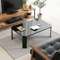 不二貿易 ルーチェ UVローテーブル 幅900×奥行600×高さ320mm ブラック 12848 1台（直送品）