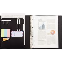 リヒトラブ SMART FIT 2タイプポケットクリヤーブック交換式 A4 トップイン×10 オープンポケット×3 ブラック N7520-24 1冊