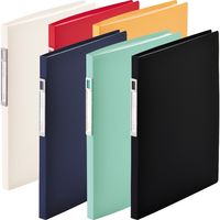 リヒトラブ noie-style クリヤーブック A4 20ポケット ライトグリーン N7678-19 1セット(1冊×2)