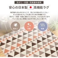 萩原 ボルグ タフトラグ 洗濯可 1850×2400mm グリーン 270042076 1枚（直送品）