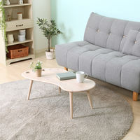 不二貿易 Natural Signature センターテーブル FOOT 幅940×奥行530×高さ330mm ホワイトウッド 37658 1台（直送品）