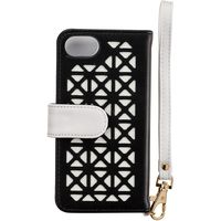 iPhoneケース　iPhone8/7/6S/6 Girlsi パンチング ブラック×ホワイト i7S-GI03 1個 サンクレスト（直送品）