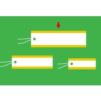 ササガワ パック入提札 長型 ゴールド 19-966 1セット(1袋(50枚)×5)