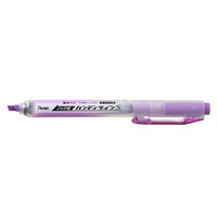 ぺんてる 蛍光ペン ノック式 ハンディラインS バイオレット XSXNS15-V 1セット(10本)
