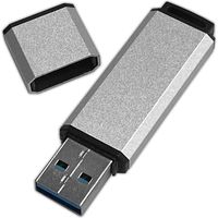 磁気研究所 HIDISC USB3.0 フラッシュドライブ 64GB シルバー キャップ式 HDUF133C64G3 1個（直送品）