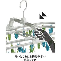 シービージャパン 洗濯 物干し ハンガー グリーン&ブルー アルミフレーム 52ピンチ 隠し干し 4560108669494-1 1個