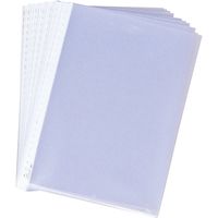 マルマン ルーズリーフ クリアポケットリーフ タフ&クリアー B5 26穴 L470FX10 1箱(50枚×10冊)