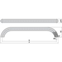 【機構部品・建築金物（ハンドル・取手・引手）】シブタニ アルミグリップ ETP-501-1-AS 1個（直送品）