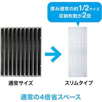 サンワサプライ Blu-ray・DVD・CDケース 2枚収納ソフトタイプ 10枚セット FCD-PSW10CL 1個（直送品）