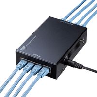 サンワサプライ PoEインジェクター 4ポート対応 at/af規格 合計120Wまで LAN-GIHINJ3 1個