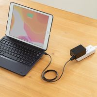 サンワサプライ 10.2インチiPad専用ケース付きキーボード 充電式 ペンホルダー付き SKB-BTIPAD1BK 1個（直送品）