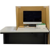 デスクパーテーション（ダンボール素材） EE-682 1ケース（5セット:本体2枚×5セット） ヤマニパッケージ