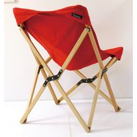 スパイス バカンス　キャンパスフォールディング　ウッドチェア　レッド SFVY1910RD 1台（直送品）