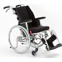 カナヤママシナリー DERRARE2（デラーレ2）　AAGA40-1-S　シルバー 1台 自走式 【車いす】介援隊カタログ W2409（直送品）