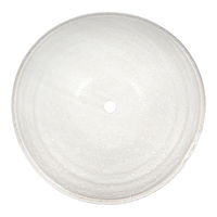 リーフ 盆栽鉢 益子焼 足付平鉢 白マット 穴あり 68522 1個（直送品）