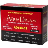 【バイク用品】AQUA DREAM（アクアドリーム） バイク用バッテリーシールド型MF ADT4B-BS 1個（直送品）
