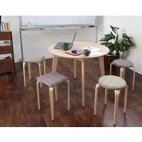 【軒先渡し】ヤマソロ Motley スタッキングスツール 角型 グリーン 40-549 1セット(5脚入)（直送品）