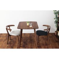 【軒先渡し】ヤマソロ ロージー ダイニングチェア ブラック 83-827 1セット(2脚入)（直送品）