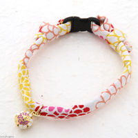 リングバード渡辺 猫コットンカラー 20ー32cm 牡丹柄ピンク 333408 1個（直送品）