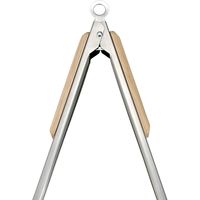 キャプテンスタッグ BBQ ウッドグリップ ターナートング 30cm UG-3273 1個