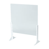 ナカバヤシ アクリルパーティション透明 幅600×奥行263×高さ600mm PTS-AC6060 （飛沫防止・飛沫対策）1台 228-8090