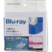 エレコム Blu-ray/DVD/CD対応クリアケース/36枚収納/クリア CCD-FBB36CR 1個