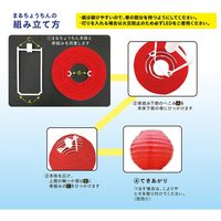 まるちょうちんセットB ETA-マルB47 10個 エヒメ紙工（直送品）