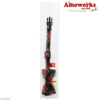 アモワークス 首輪 チェックリボン S ブラック 107968 1個（直送品）