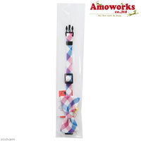 アモワークス 首輪 キュートチェック S ブルー 107926 1個（直送品）