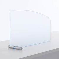 【車上渡し】アール・エフ・ヤマカワ アクリル サイドスクリーン 幅545×奥行155×高さ330mm パネル厚み：5mm フロスト 1台（直送品）