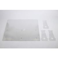 アーテック 飛沫防止透明軽量パーテーション 大 1.0mm厚 H500×W610×D100mm 51080 1セット(本体1枚 スタンド