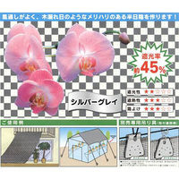 ダイオ化成 ダイオ 市松模様の遮光ネット シルバーグレイ 171691 1個（直送品）