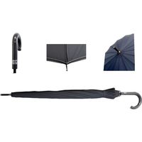 共栄工業 65cm 16本骨 ジャンプ傘 黒 10088 1セット（6本）（直送品）