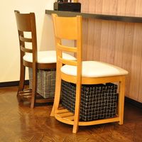 エイ・アイ・エス ロッシシリーズ 棚付きロッシチェア ナチュラル RSD-08NAx2pcs 1セット(2脚入)（直送品）