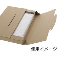 【底面A4】ラクポスBOX 縦215×横305×高さ30mm クラフト 1袋（10枚入）HEIKO