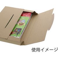 【底面A4】ラクポスBOX 縦235×横330×高さ30mm クラフト 1袋（10枚入）HEIKO