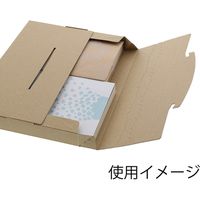 【底面B5】ラクポスBOX 縦190×横265×高さ30mm クラフト 1袋（10枚入）HEIKO