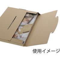 【底面A4】ラクポスBOX 縦215×横305×高さ20mm クラフト 1袋（10枚入）HEIKO