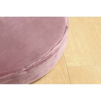 萩原 グレイッシュ 低反発チェアパッド もちもち素材 直径400×高さ50mm ピンク 240617341 1枚（直送品）