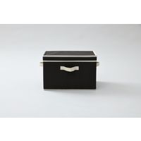 山善 YAMAZEN どこでも収納ボックス ふた付 幅380×奥行250×高さ250mm ブラウン YNF-3PF(BR) 1セット(3個入)（直送品）