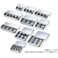 赤川器物製作所 AG18ー8 大型調味料入バット4ヶ入 横長型 66904 1セット