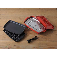 BRUNO ホットプレート グランデサイズ(レッド) BOE026-RD 1台