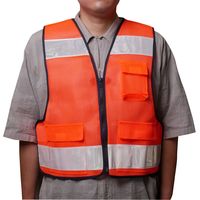 【安全ベスト】 小野商事 エースグローブ パトロールベスト 7cm幅 オレンジ No90853 1着