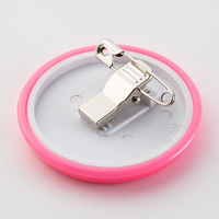 西敬 丸型名札 ピンク P-6P 10個